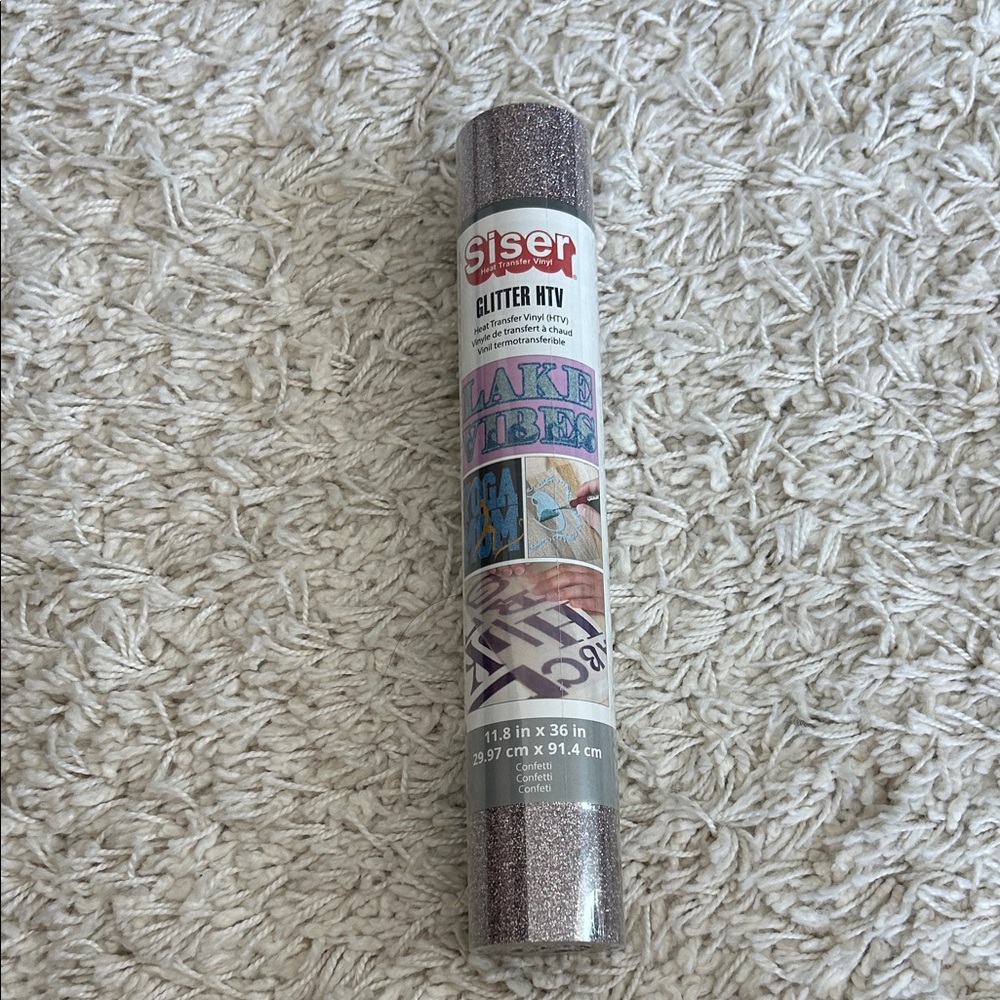 Glitter HTV Roll - Silver